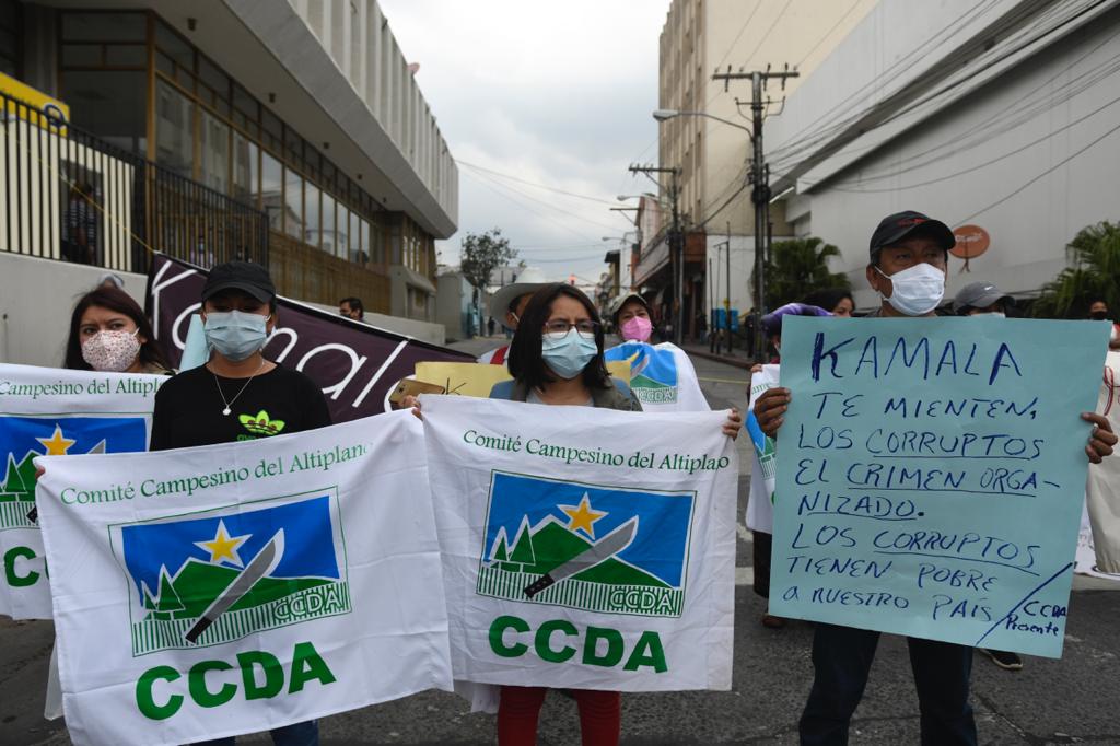 cierres vehiculares y manifestaciones cerca del Palacio Nacional por visita de vicepresidenta Kamala Harris