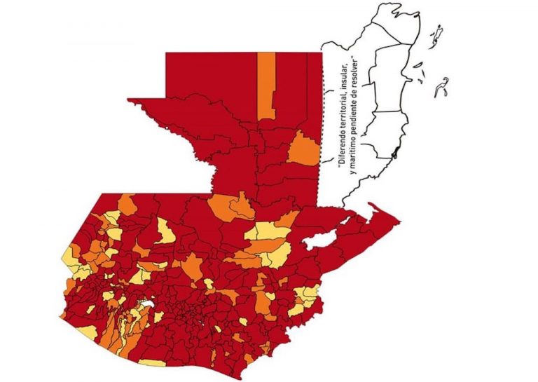 Mapa de semáforo por COVID-19 para el 10 de julio de 2021.