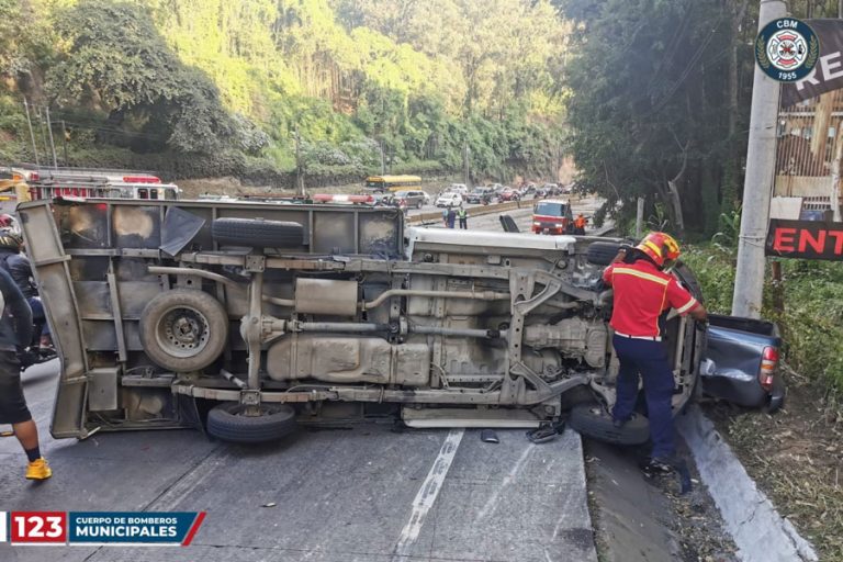 Accidente en la bajada de Villa Lobos