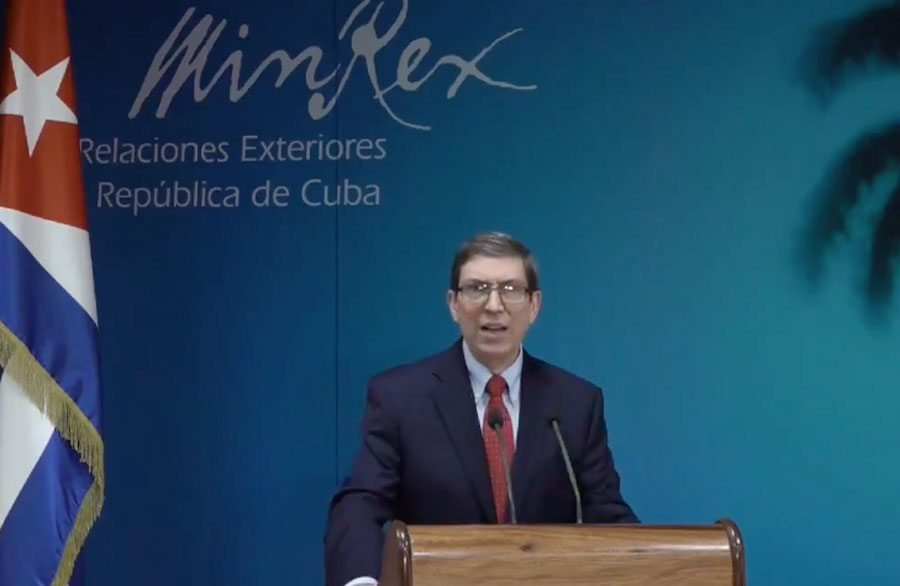 Bruno Rodríguez, ministro de Relaciones Exteriores de Cuba