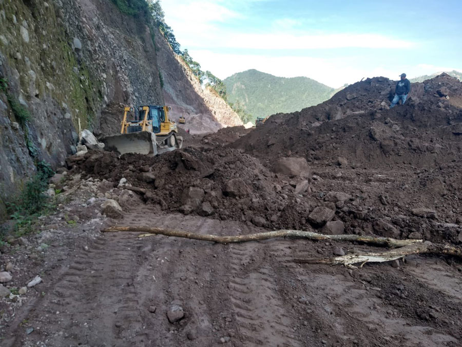 Derrumbe en Tocuto, Tajumulco, San Marcos