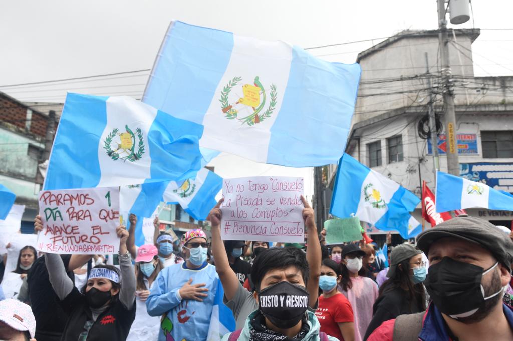 manifestación frente al Ministerio Público durante paro nacional del 29 de julio