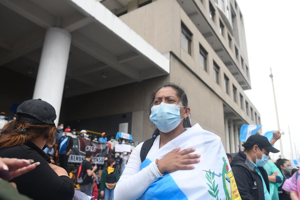 manifestación frente al Ministerio Público durante paro nacional del 29 de julio