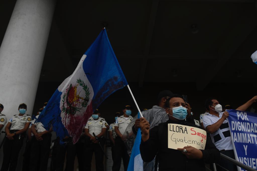 manifestación frente al Ministerio Público durante paro nacional del 29 de julio