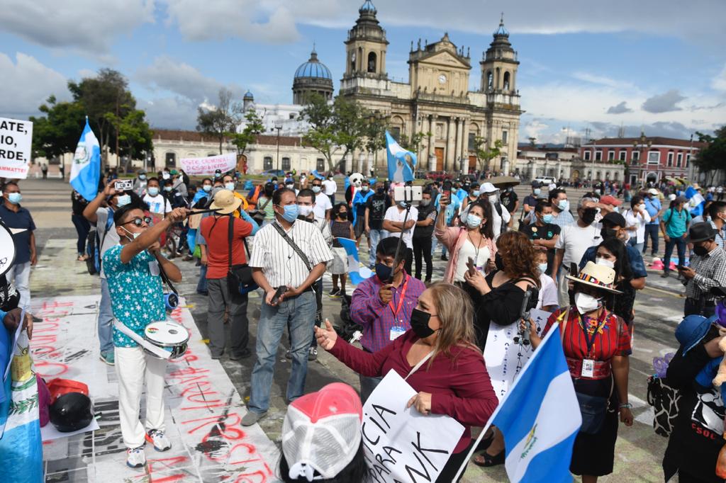 Manifestación en Plaza de la Constitución