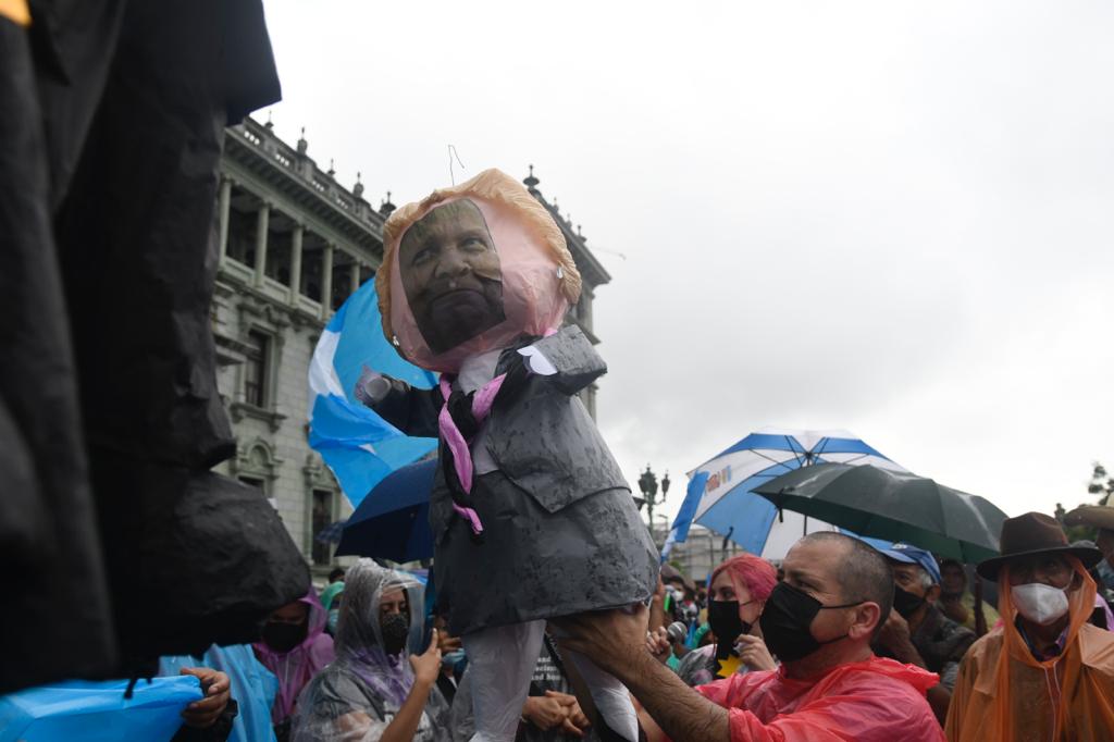 manifestación en plaza de la Constitución por paro nacional del 29 de julio