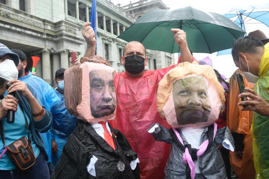 manifestación en plaza de la Constitución por paro nacional del 29 de julio