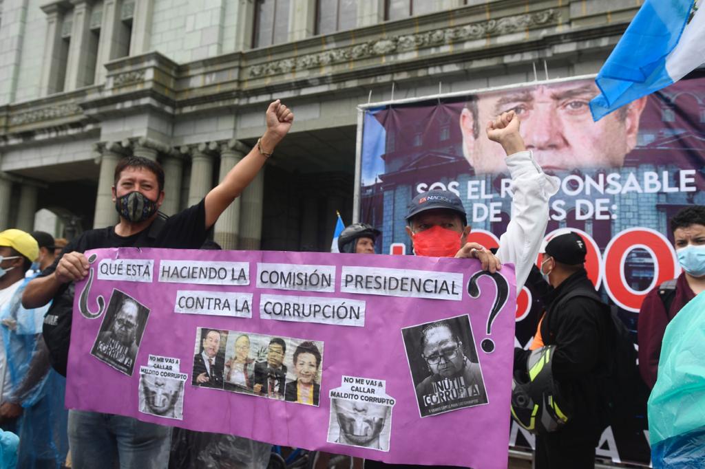 manifestación en plaza de la Constitución por paro nacional del 29 de julio