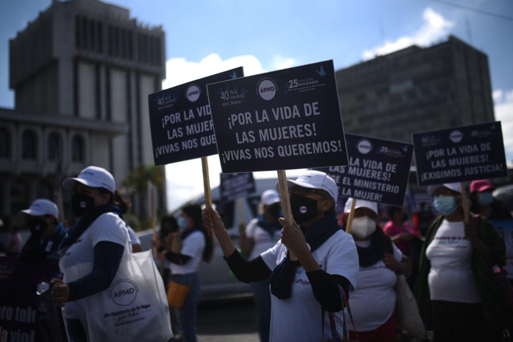 marcha por el Día Internacional para la Eliminación de la Violencia contra la Mujer