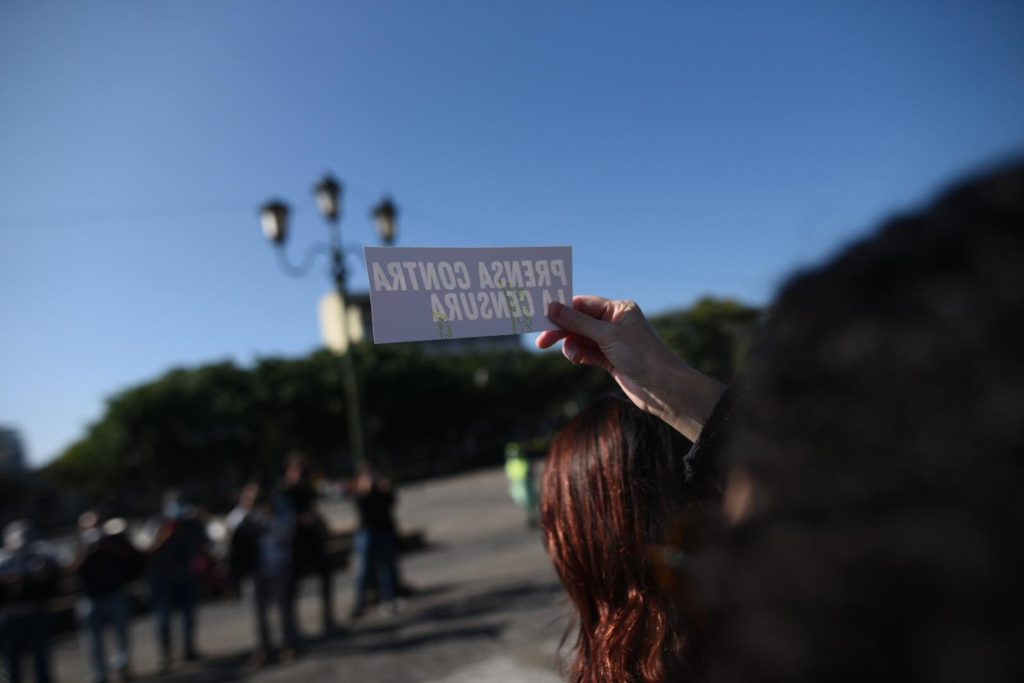 en el Día del Periodista, marchan para pedir libertad de expresión