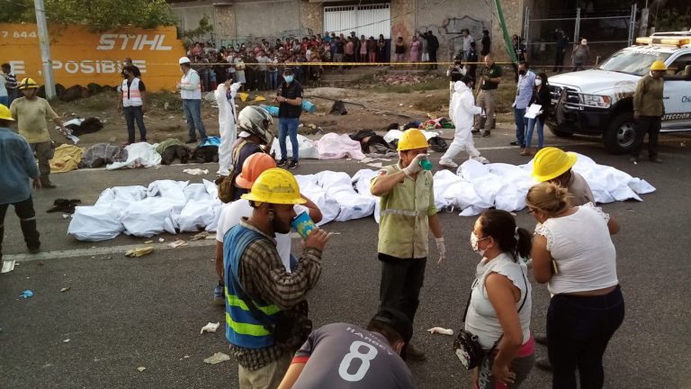 Accidente de tráiler en Chiapas