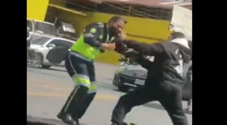 Agente PMT es agredido por motorista