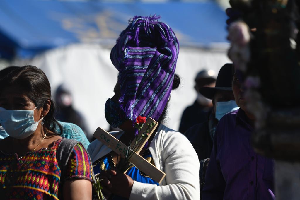 manifestación y ceremonia maya en plaza de la Constitución por 25 aniversario de la firma de acuerdos de paz