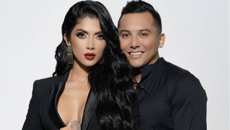 Kimberly Flores y Edwin Luna