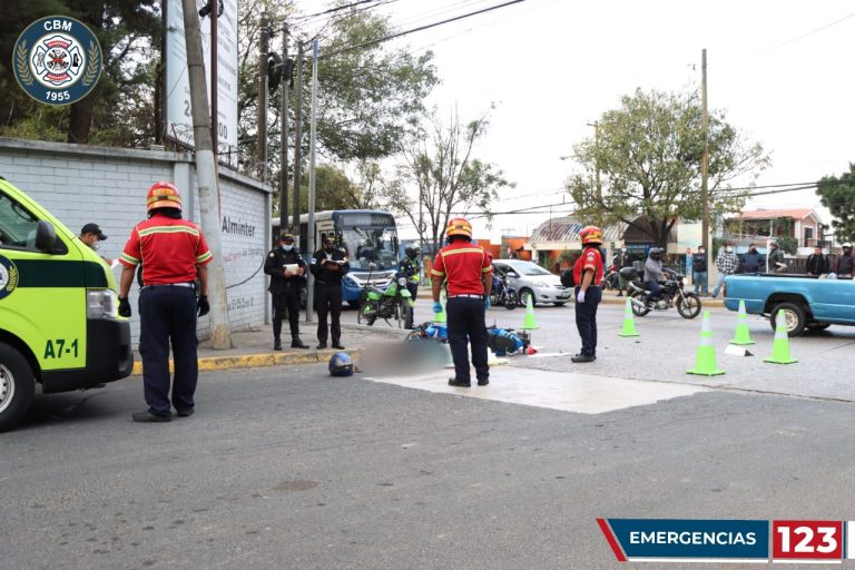 motorista muere en accidente en zona 12