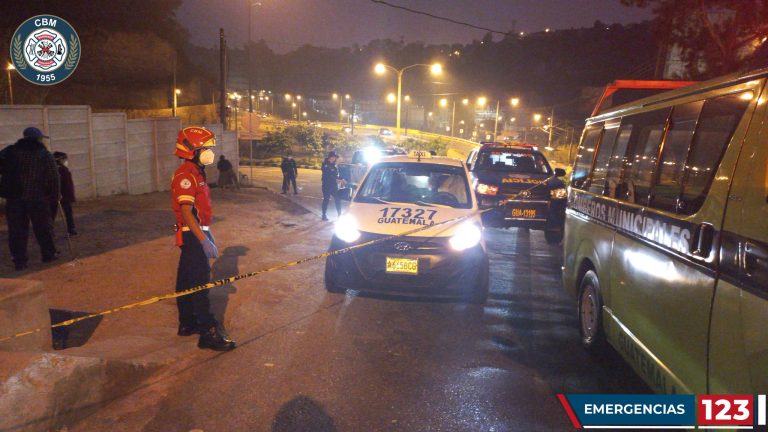 piloto de taxi muere en ataque armado en zona 16