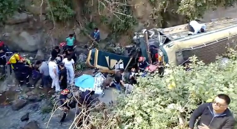 Accidente de bus en Sumpango, Sacatepéquez