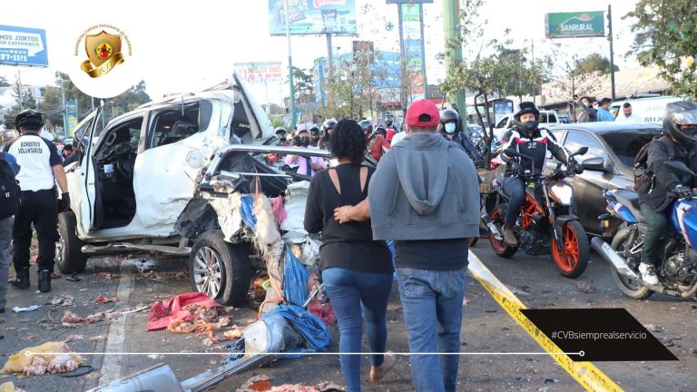 accidente de tránsito en Km. 19 de ruta Interamericana