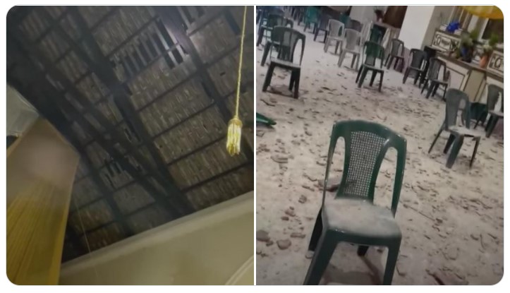 iglesia de Amatitllán cerrada tras daños por sismo