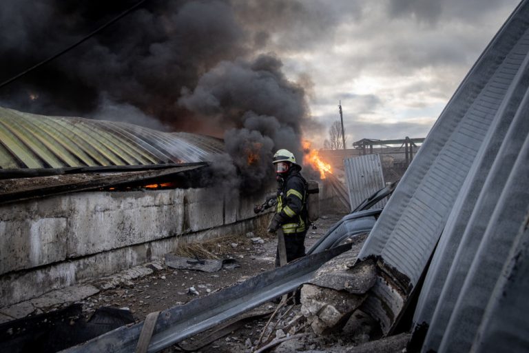 Bombardeo en Ucrania