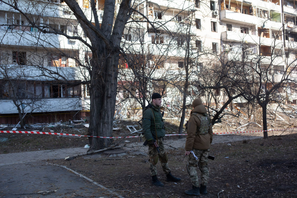 Bombardeo en Ucrania