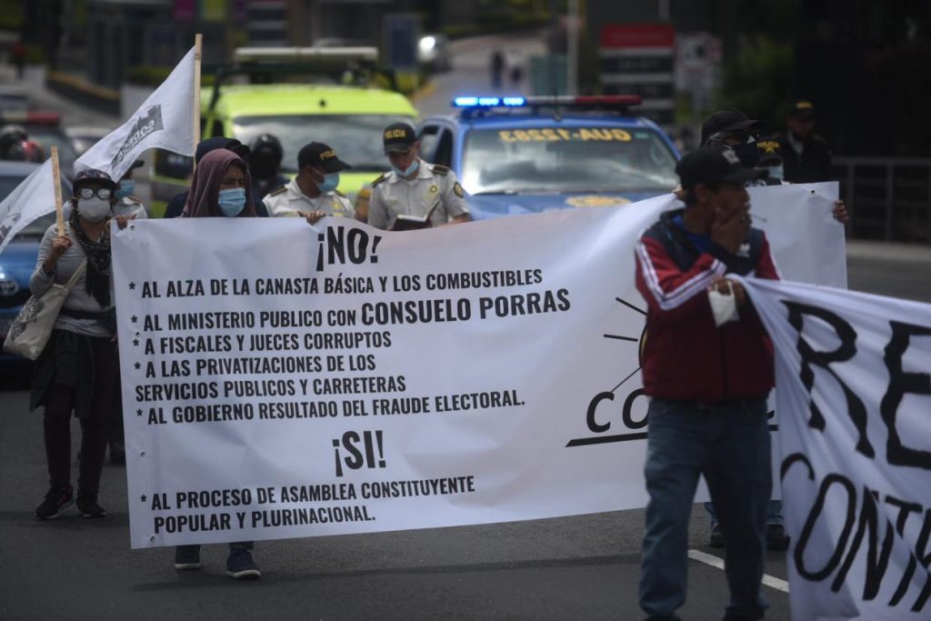 manifestación de Codeca en la calle Martí