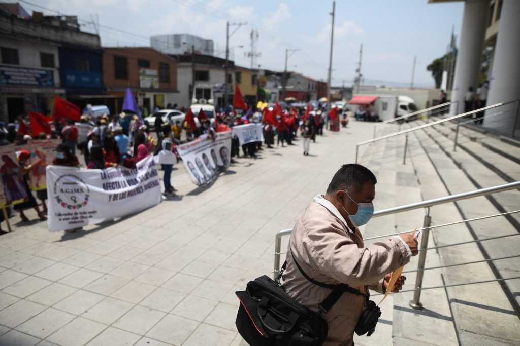 manifestación para exigir que Consuelo Porras quede fuera de elección de fiscal general