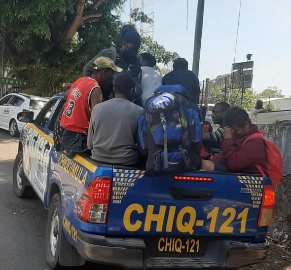 migrantes haitianos localizados en Chiquimula