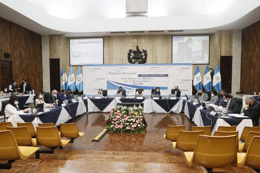 Reunión de la Comisión de Postulación para elegir a fiscal general