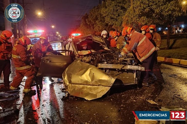 accidente en calzada Atanasio Tzul, zona 12