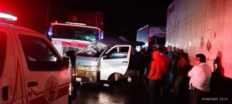 accidente en Km. 106 de ruta al Atlántico