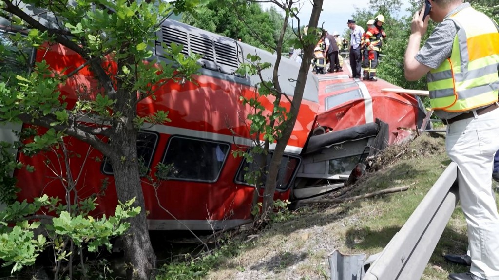 Descarrilamiento de tren en Alemania