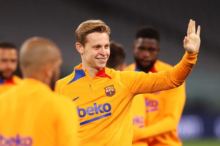 Frenkie de Jong con el Barcelona