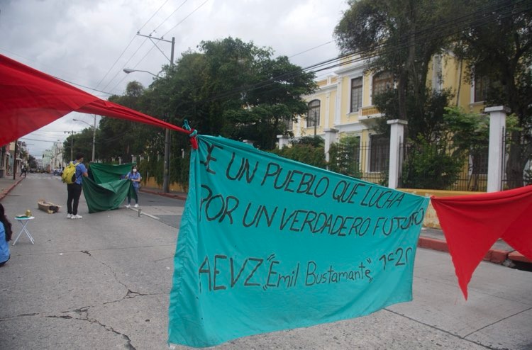 Estudiantes realizan jornada de vacunación para perros y gatos como forma de protesta