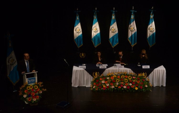 acto de toma de posesión del procurador de los Derechos Humanos, José Alejandro Córdova