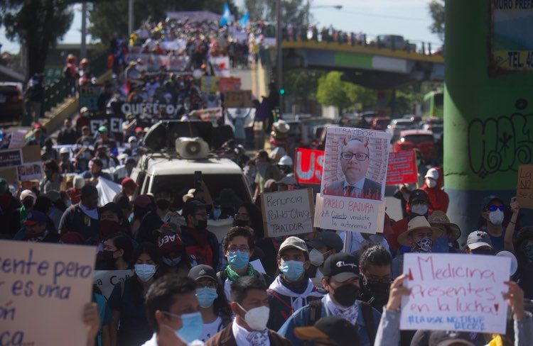 manifestación contra la corrupción en la capital