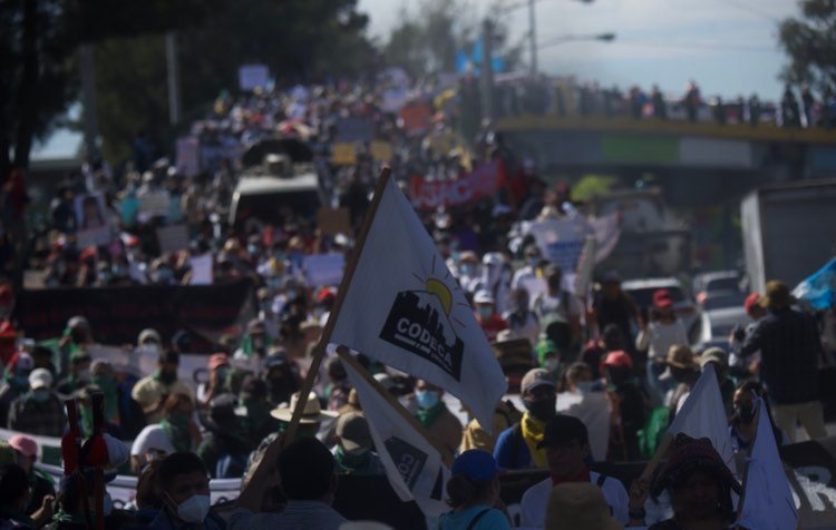 manifestación contra la corrupción en la capital