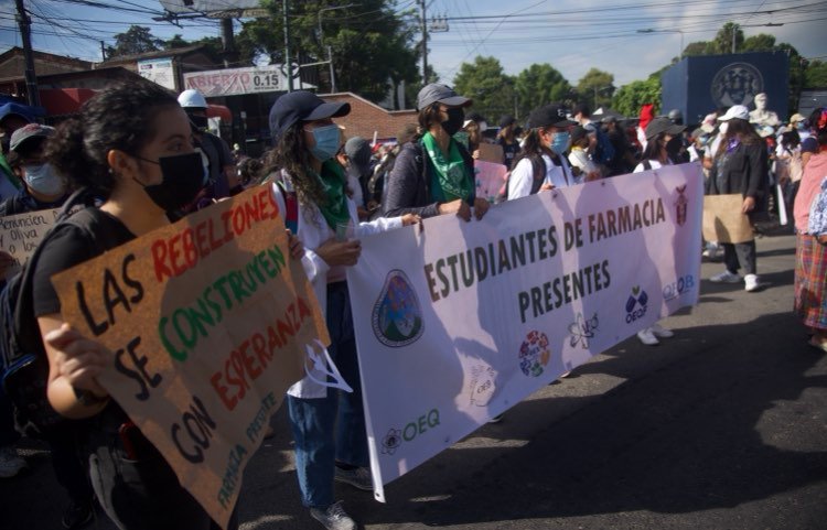 manifestación contra la corrupción en la capital