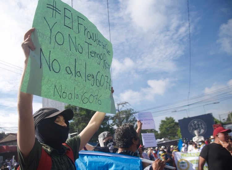 manifestación contra la corrupción en la capital