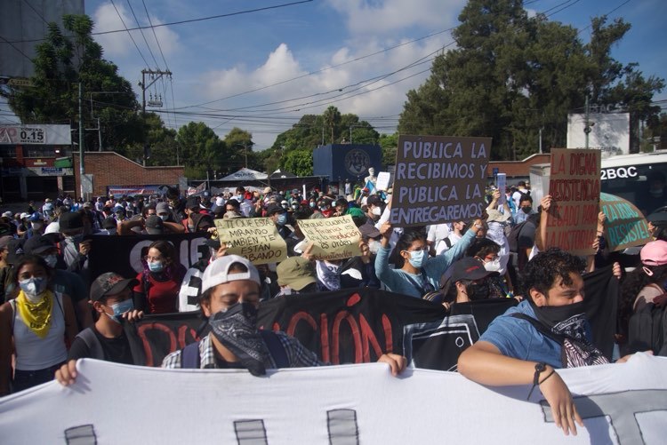 manifestación contra la corrupción en la capital