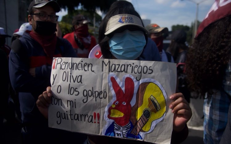 manifestación contra la corrupción en la capital