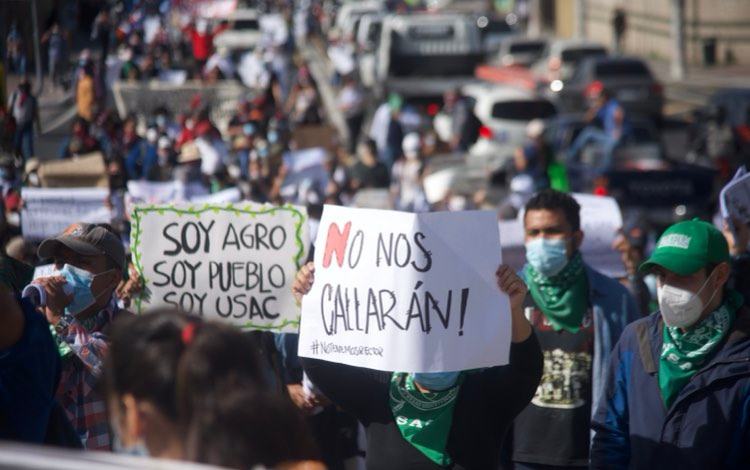 manifestación contra la corrupción en la capital