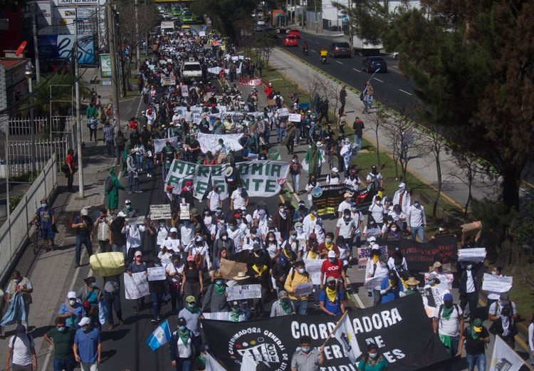 manifestación contra la corrupción en la capital