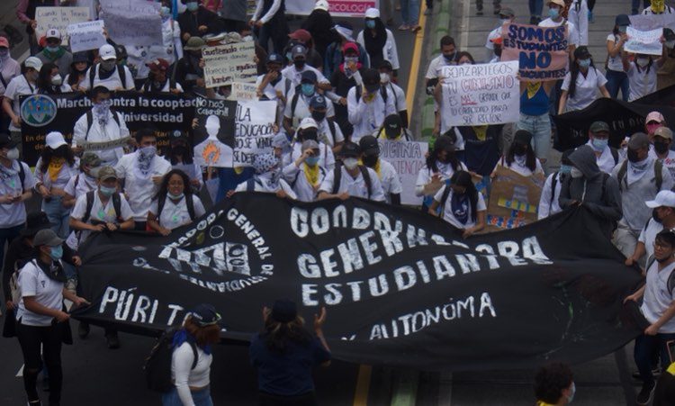 manifestación contra la corrupción en la capital