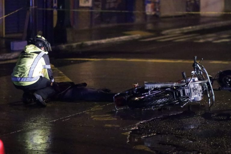 accidente de motocicleta en zona 6