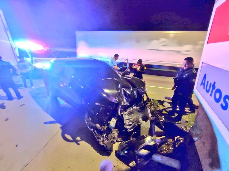 Accidente en la ruta Interamericana. / Foto: CVB