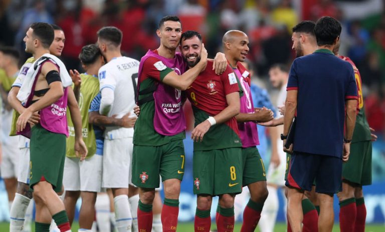 Cristiano Ronaldo y Bruno Fernandes