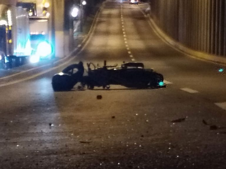 Mortal accidente de tránsito en viaducto de Novicentro, en zona 11