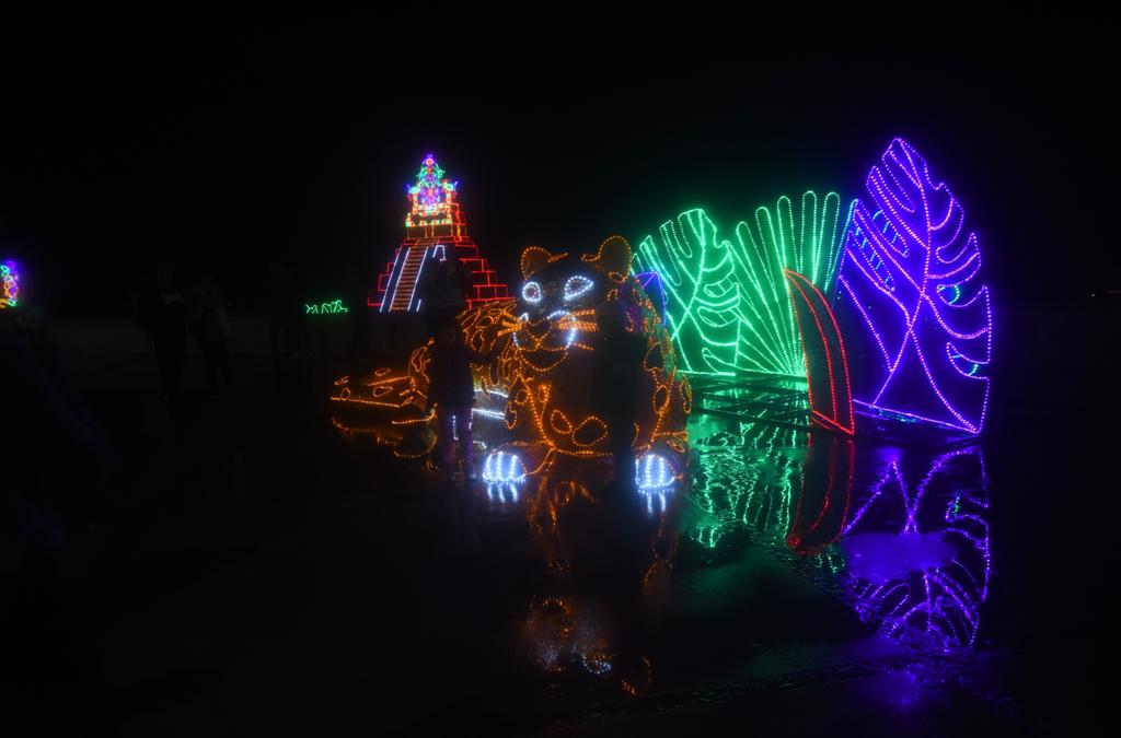 iluminación navideña en la Ciudad de Guatemala