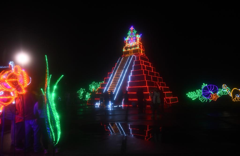 iluminación navideña en la Ciudad de Guatemala